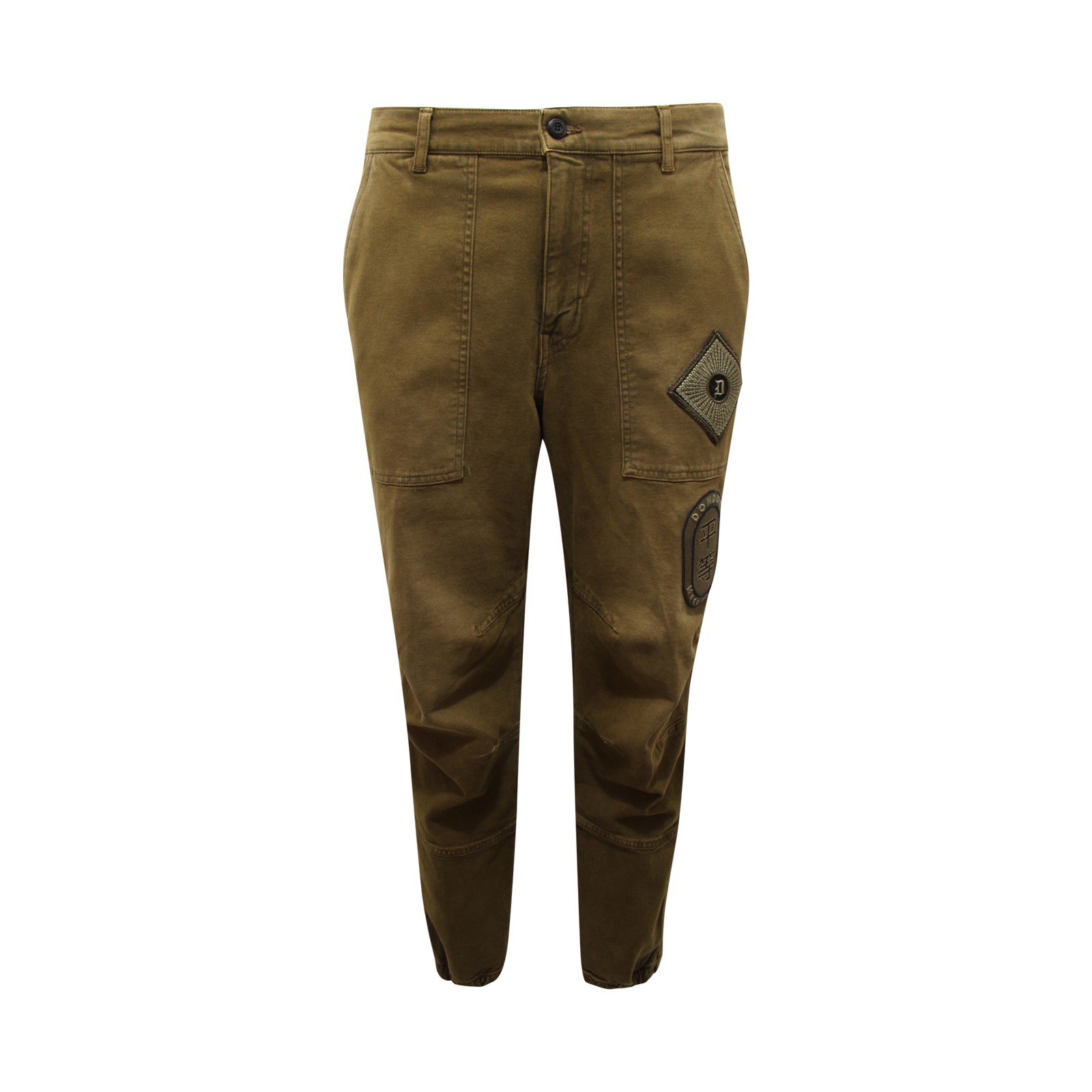 M7007 МУЖСКИЕ БРЮКИ PANTALONE UOMO DONDUP GIL ЗЕЛЕНОГО ЦВЕТА 73390₽