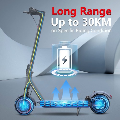 AOVOPRO AP07 Trottinette électrique 350W double suspension clignotants pliable - Afbeelding 6 van 8