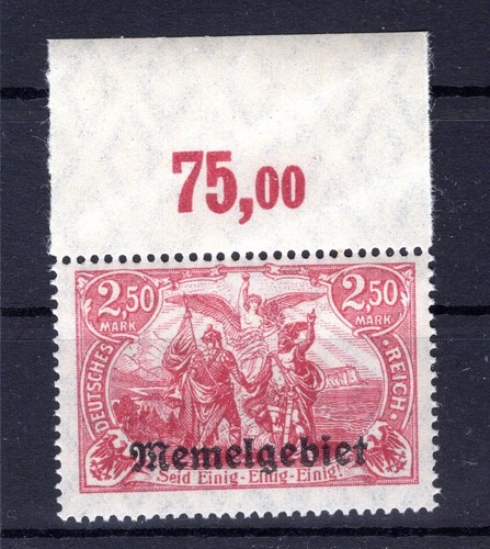 Memel 13a Upper Margin MNH Unstamped (K7348