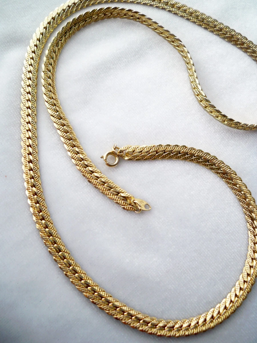 Vintage trifari shop gold tone necklace