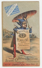 James Pyles Pearline Laundry Cleanser Parasol Umbrella 1880's Trade Cards