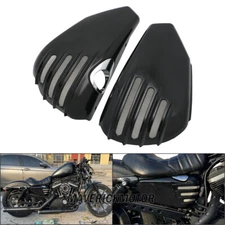 Battery Side Cover For Harley Sportster XL883 XL1200 Iron XL1200X 48 2004-2013