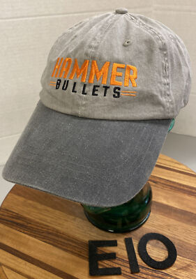 NWOT HAMMER BULLETS MONTANA HAT 2 TONE GRAY ADJUSTABLE NEVER WORN E10