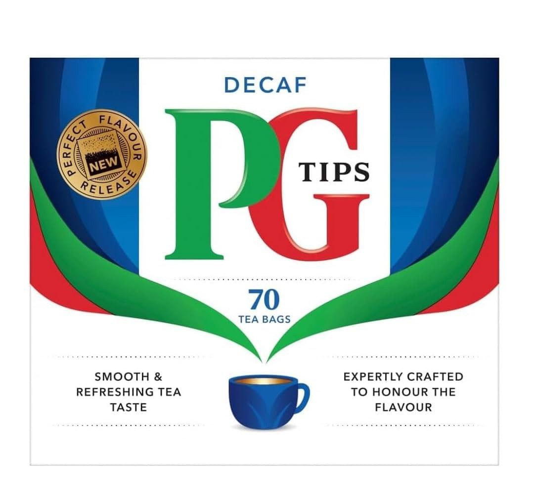 PG Tips Tea Bags Decaf 70-Count Tea Bags, Pack of 3