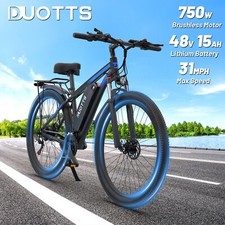 E-Mountainbike DUOTTS C29  48V 15AH Abnehmbarer Akku 750W Offroad E-bike 45km/h