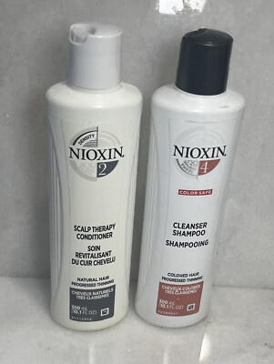 Nioxin Scalp Therapy Conditioner & Color Safe Cleanser Shampoo 10.1 oz