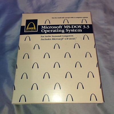 Microsoft MS-DOS 4.01 For Arche Personal Computers 5.25  Brand New Sealed