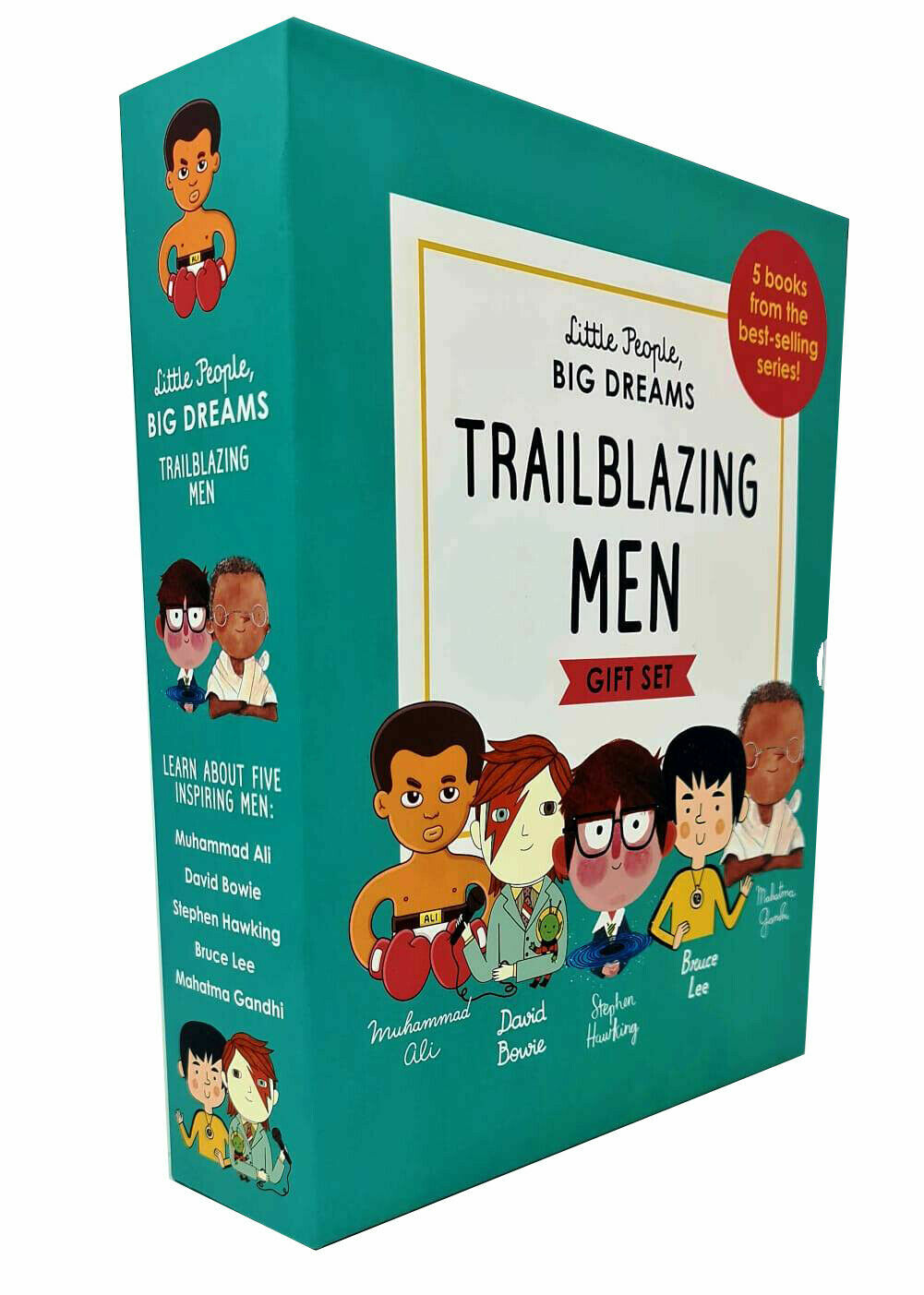 Little People, Big Dreams Trailblazing Men 5 Books Collection Box Gift Set