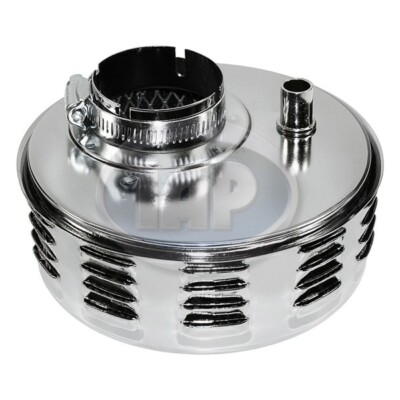 CHROME AIR CLEANER w/ LOUVERS 5-3/8'' DIAMETER 2'' NECK VOLKSWAGEN BUG 1967-1974