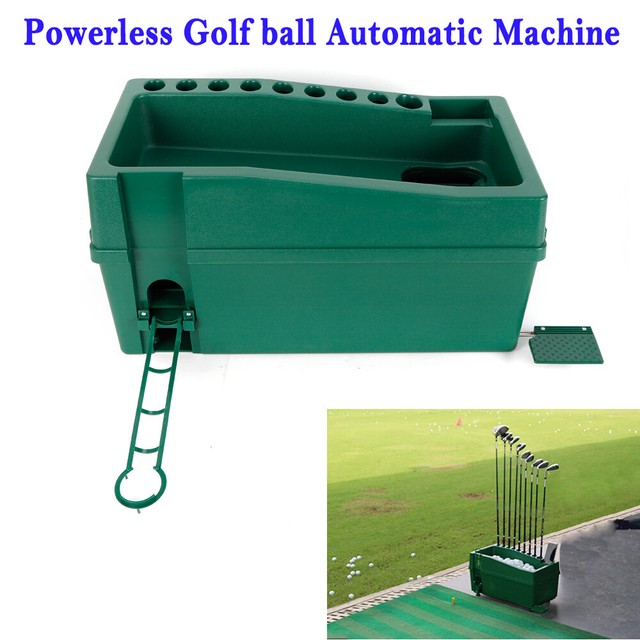 Automatic Golf Ball Dispenser Machine Training Powerless Green 62*32