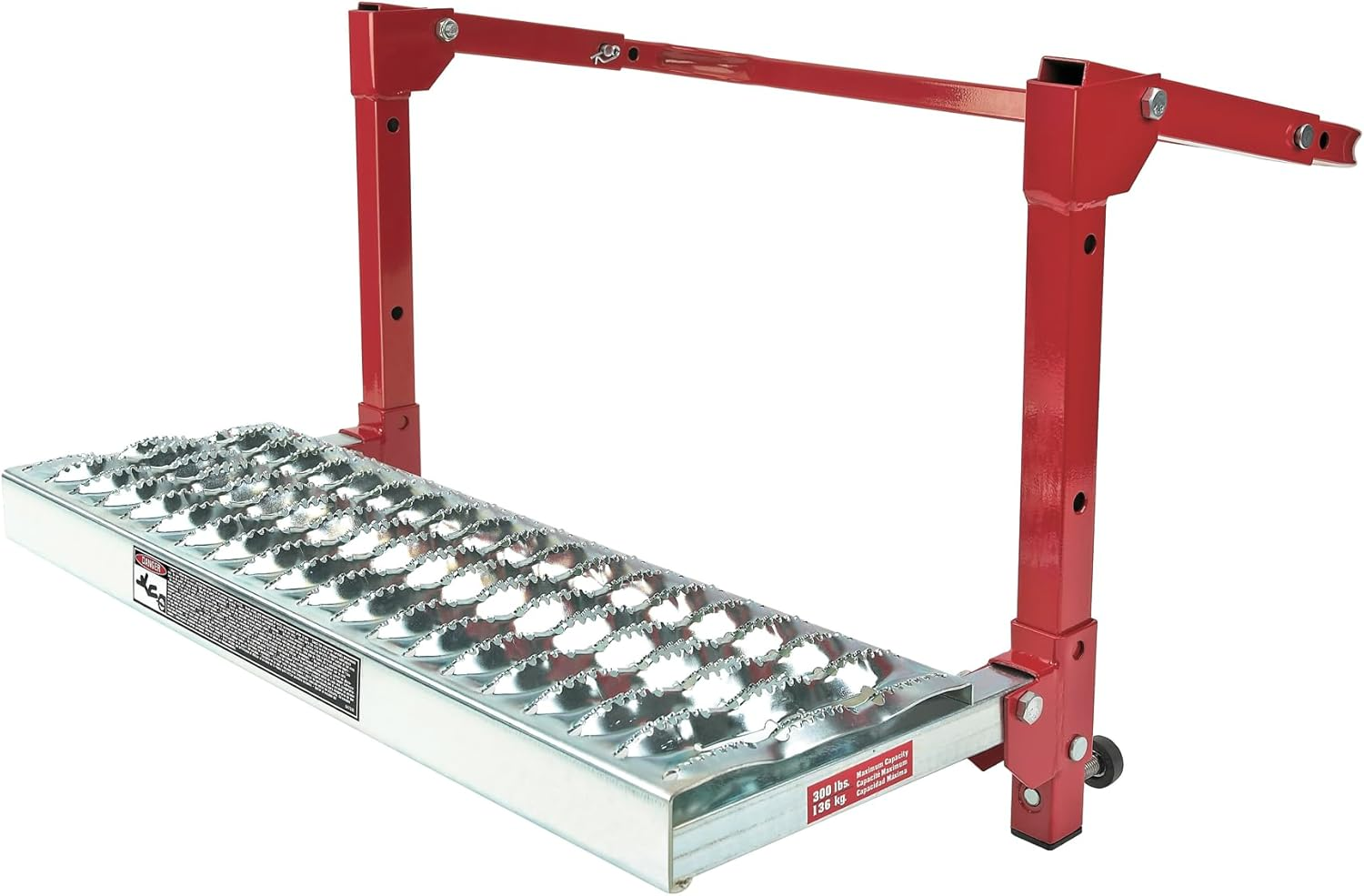 Heavy Duty Adjustable Non-Slip Truck & SUV Tire Step with Steel Surface  