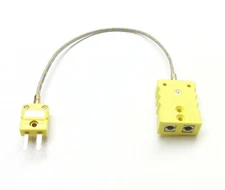Stainles Quick Disconnect Mini Miniature Connector K-type Thermocouple Adapter
