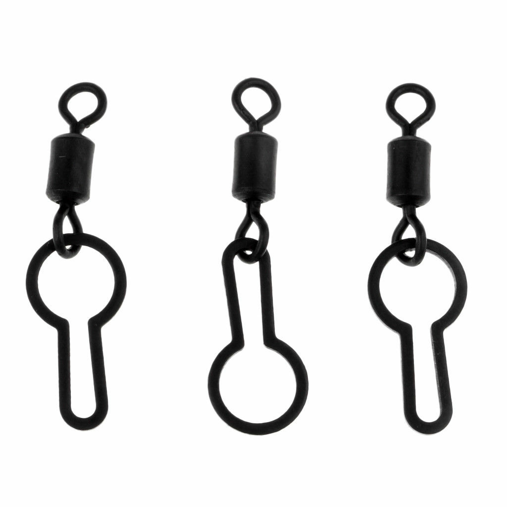 20 Clip Stick + 8 Terminali Rotanti Per Pesca Alla Carpa - PVA E Taglia UK 8