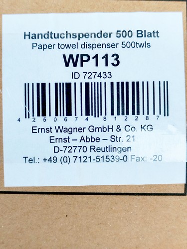 Wagner Handtuchspender WP 113 WIE NEU, Hochglanz, ganz geringe Gebrauchsspuren - Bild 2 von 5