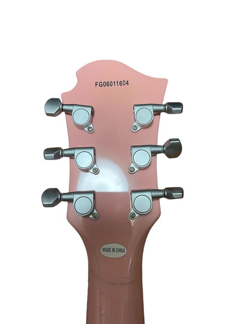 Burny PLC-45 Les Paul Pink Electric Guitar W/Gig Bag Used Burny PLC-45 Les Paul Pink Electric Guitar W/Gig Bag Used