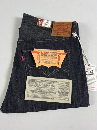 LEVIS VINTAGE CLOTHING LVC 1947 501XX RIGID 38X30 NWT LAST ONE! - 第 1/15 張圖片