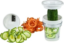 Paderno World Cuisine Two-Blade Handheld Spiralizer Vegetable Spiral Slicer