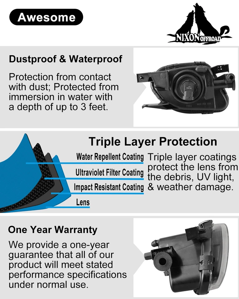 Fog Light for 2003 2004 2005 2006 Mercedes Benz E320 E500 Driving Bumper Lamps - Image 4 of 4