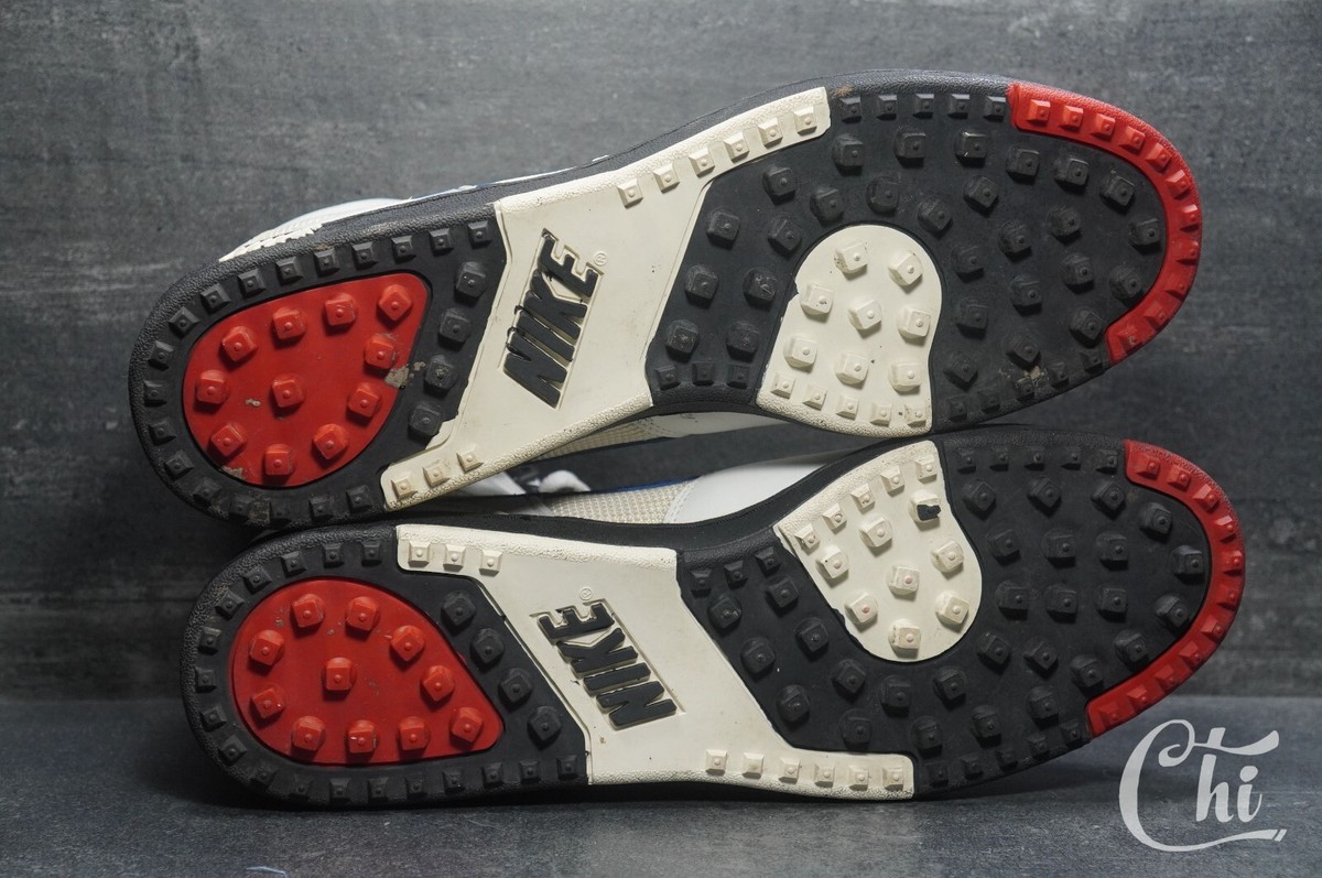 1990s Vintage Nike Pro Turf Mens Sz 15 Football Cleats Shoes White 910204ft3