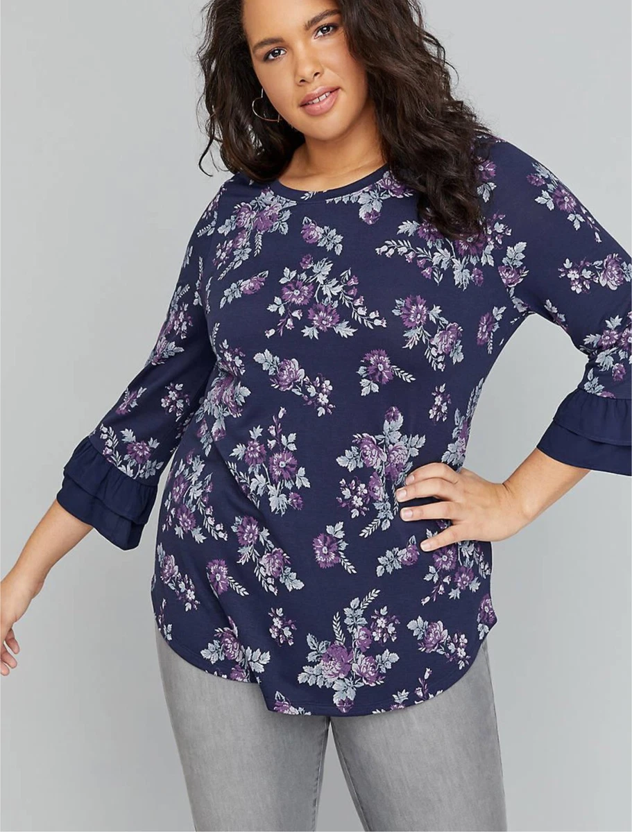 Plus size hotsell floral sweatshirt