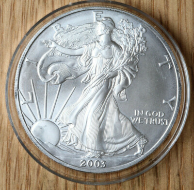 2003 Silver American Eagle $1 - BU - Brilliant Uncirculated - In