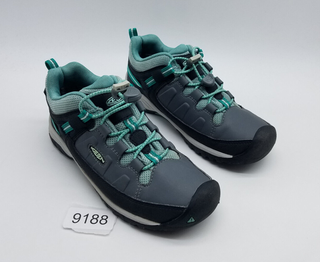 Scarpe da trekking Keen Targhee basse impermeabili per ragazzi taglia 4 grigio blu