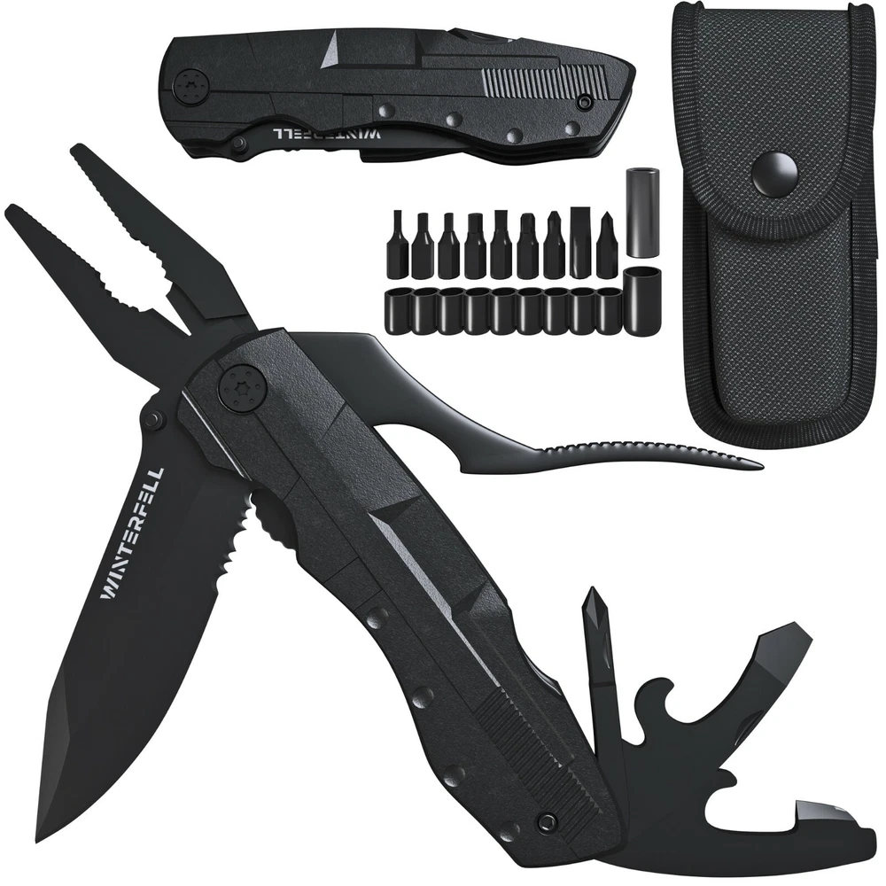 Multi tool Knife WINTERFELL Multipurpose Outdoor Folding Pocket Pliers Multitool