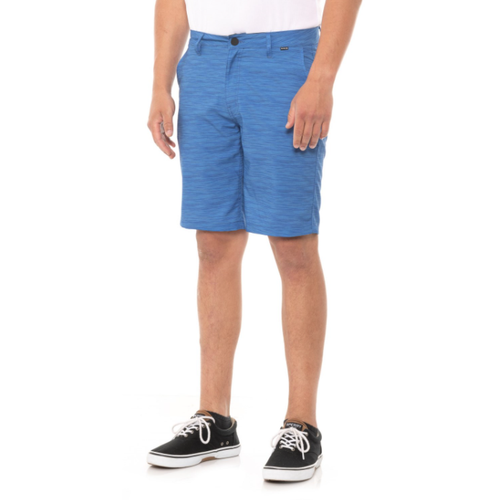 Hurley Hybrid Walk Shorts Mens Size 32 Blue Design Stretch 20" Walkshort New