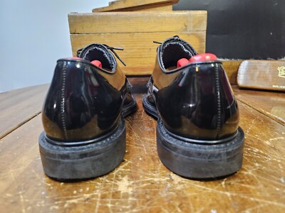 Avonite Hypalon High Gloss Black Military Dress Shoes Men