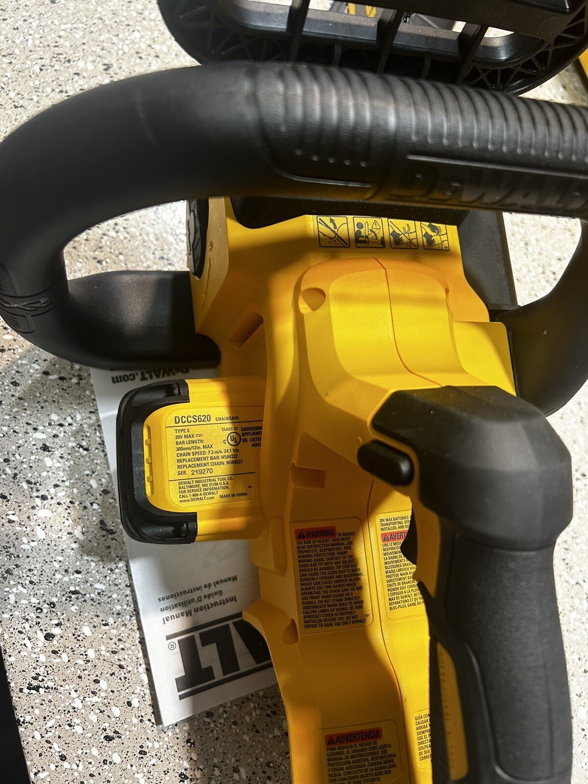 Dewalt 20v Max Xr Dccs620b Chainsaw DEWALT 20V MAX Brushless