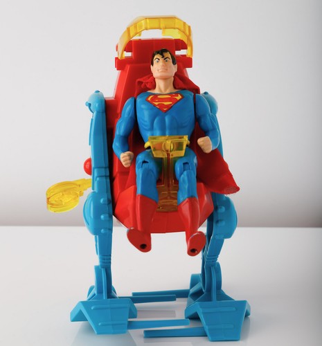 Superman & Justice Jogger Super Powers 1985 Kenner Action Figure Vehicle Vintage