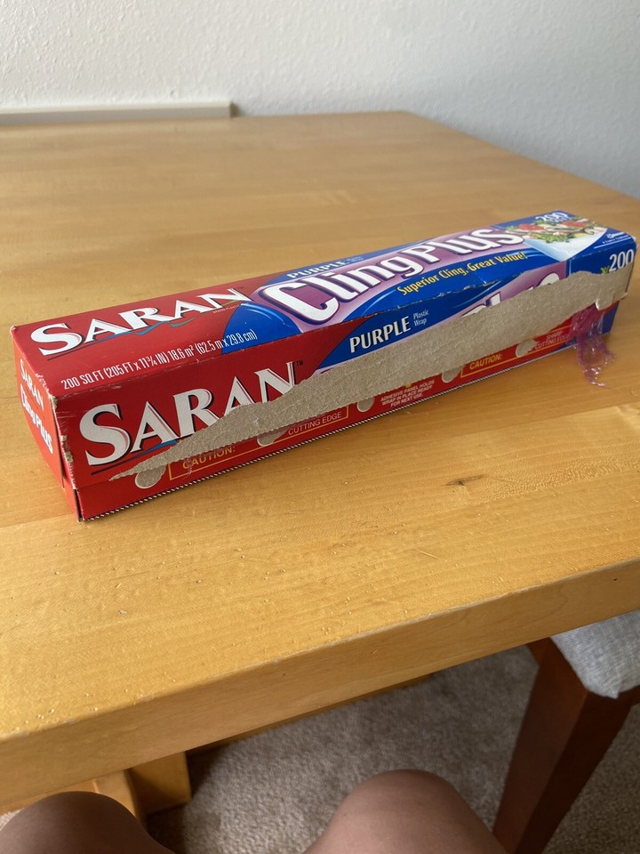 Vintage SARAN CLING PLUS Plastic Wrap PURPLE 2001 Opened See Photos eBay