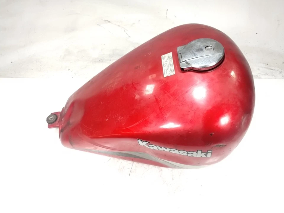 85 Kawasaki EN450 454 LTD 1985 tanque de combustible de gasolina abolladuras Foto 2 de 4