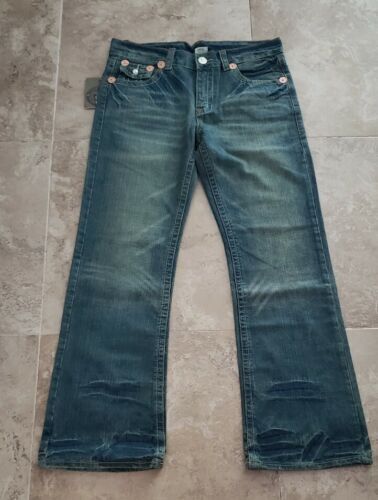 True Religion Men's Big T Straight Jeans w/ Flap Pockets DI True Religion Men's Big T Straight Jeans w/ Flap Pockets DI