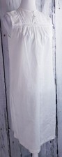 VTG Nancy King Lingerie Nightgown Sleepwear Sleeveless White Small S 7314