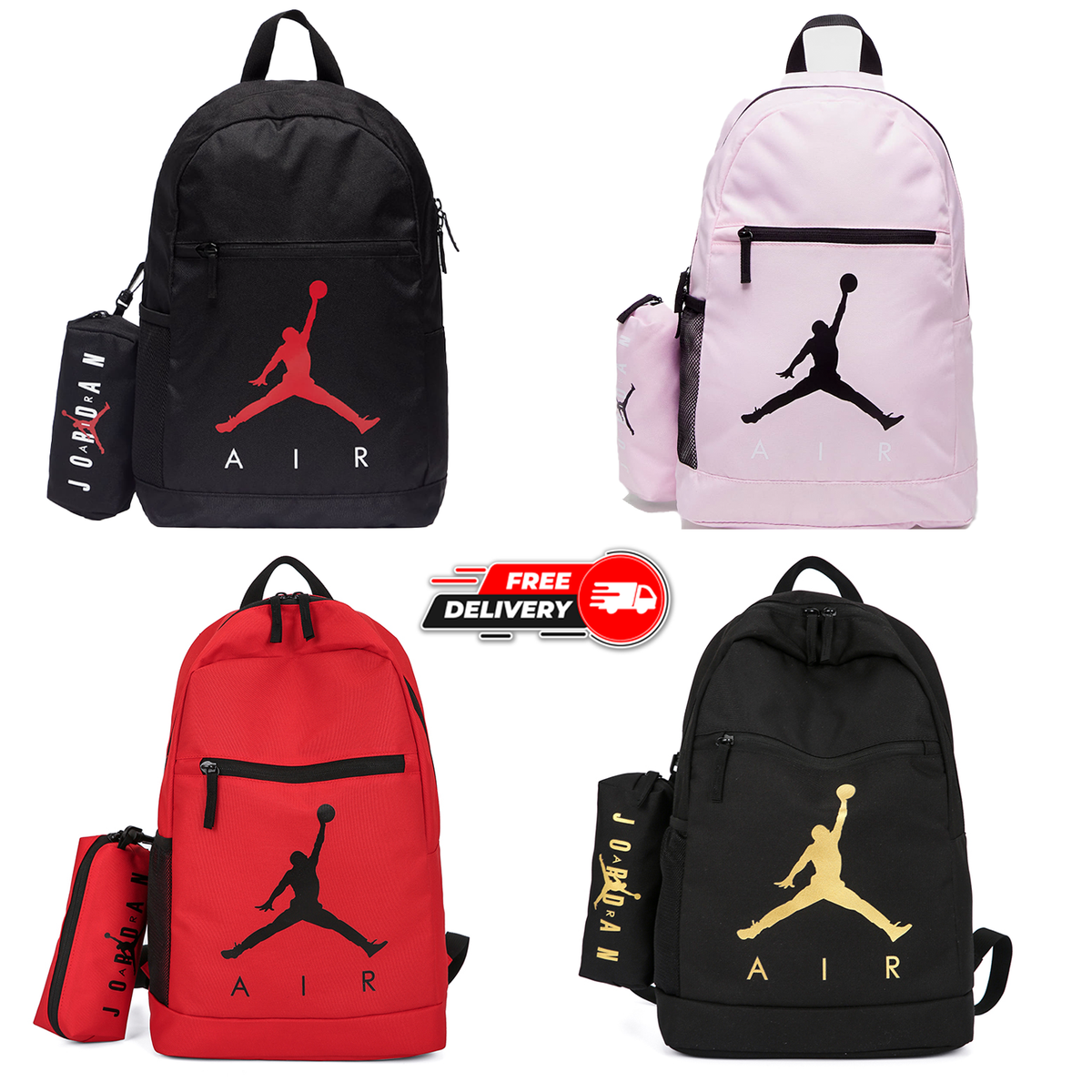 Pencil Case Air Jordan Backpack Black And Red Nike Jordan Backpack