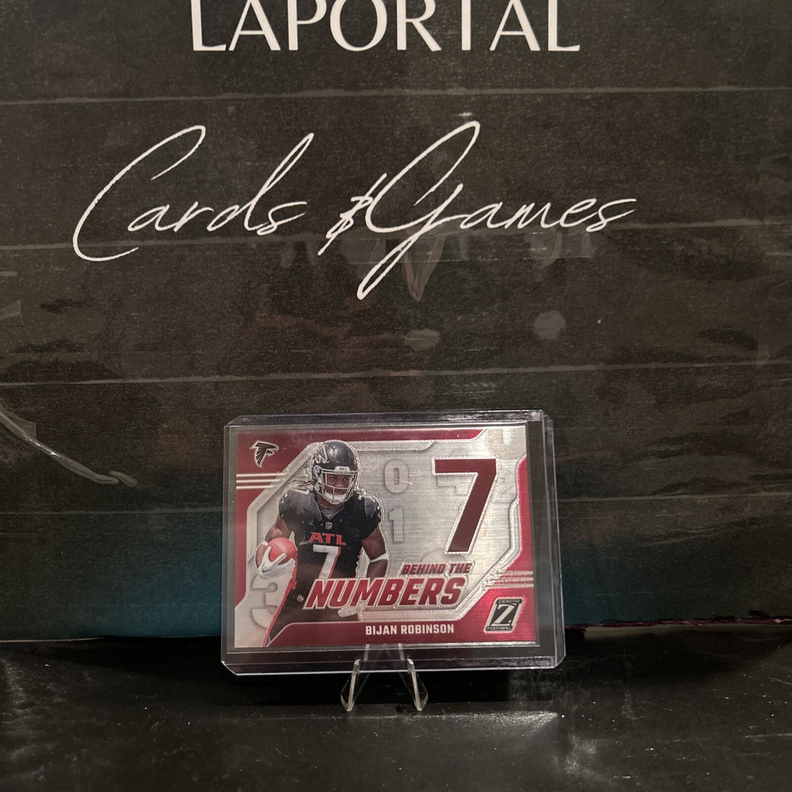 2023 Panini Zenith - Behind The Numbers #3 Bijan Robinson (RC)