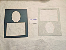 Lot of 2 Combo Square/Oval - 8x10 Picture Photo Mats - NEW - D30