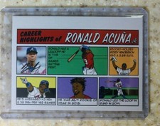 2022 Topps Heritage Ronald Acuna Jr Career Highlight 1973 Comic SP Exclusive