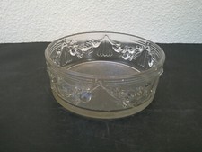 COUPE ART DECO EN VERRE PRESSE MOULE DECOR FRUIT STYLE MULLER