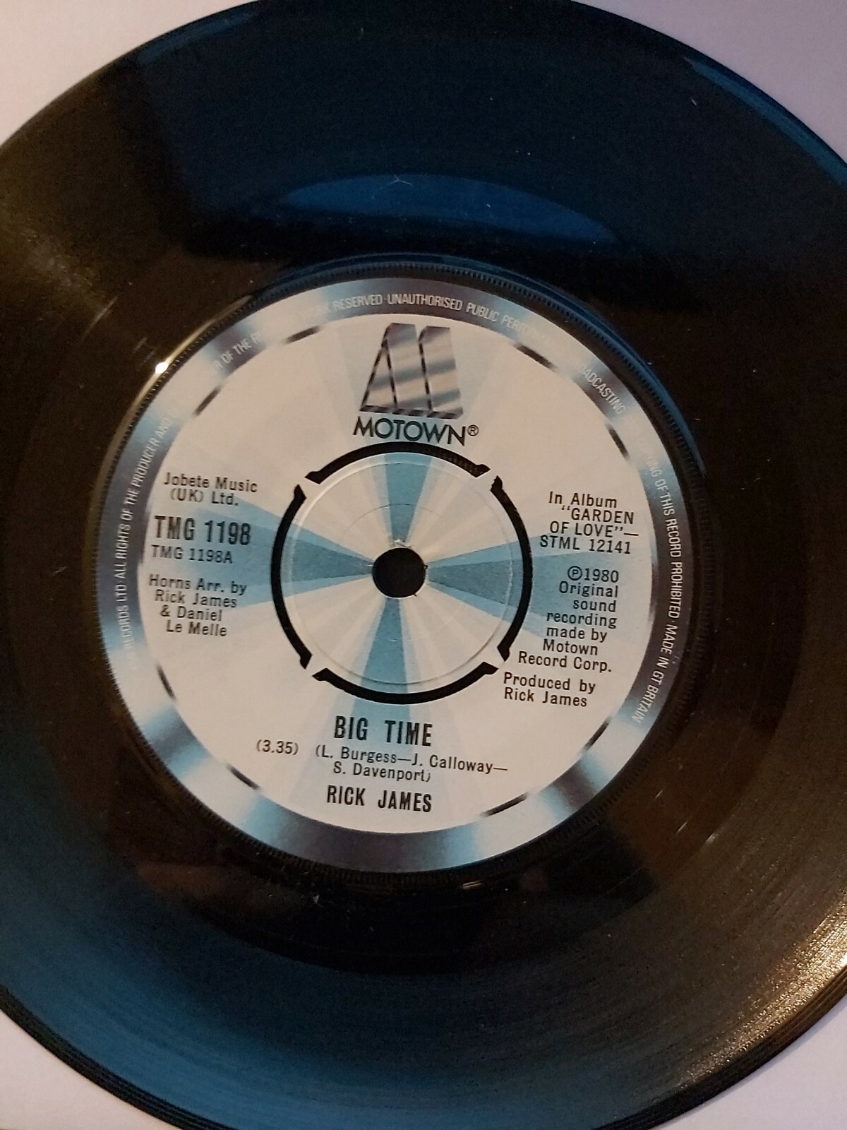 photo of Rick James - Big Time Island Lady Motown Tmg 1198 Soul Original Nmint