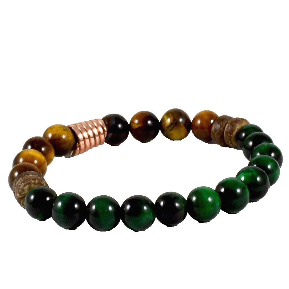 Tiger's Eye Copper Stone Jewelry for Men