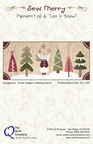 Sew Merry COMPLETE Christmas Applique Pattern & Accessory Pack Quilt Company BOM - Picture 3 of 18