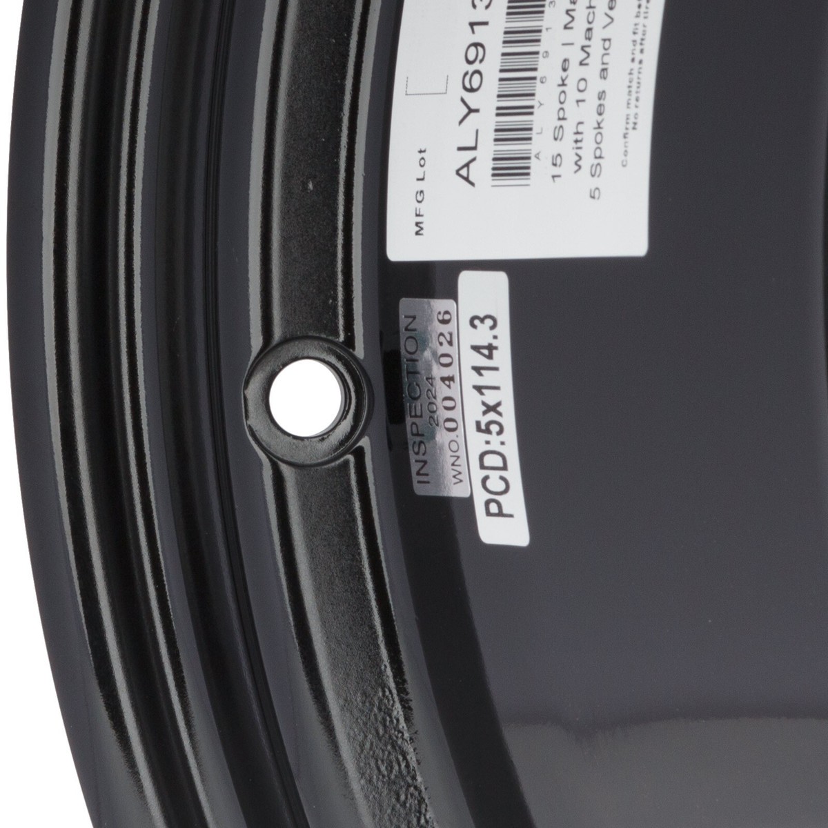 18-Inch Machined Black Wheel Rim For 2021-2022 Toyota Camry – OEM Quality, Velospinner Brand