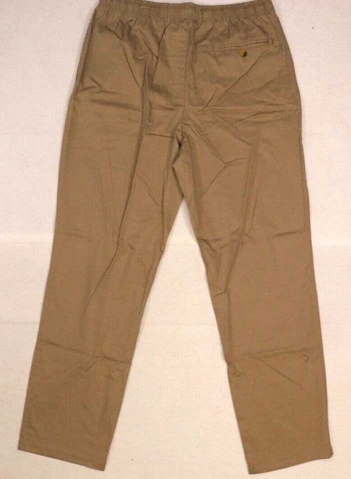 NUEVO SIN ETIQUETAS John Blair Mujer Tostado Elástico Corbata Cintura Tostado Caqui Vestido Pantalón Pantalones Grandes Foto 2 de 4