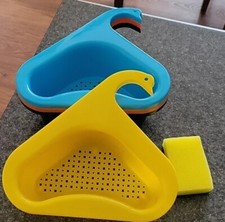 Kitchen Sink Rack Strainer Basket Filter Swan Shaped