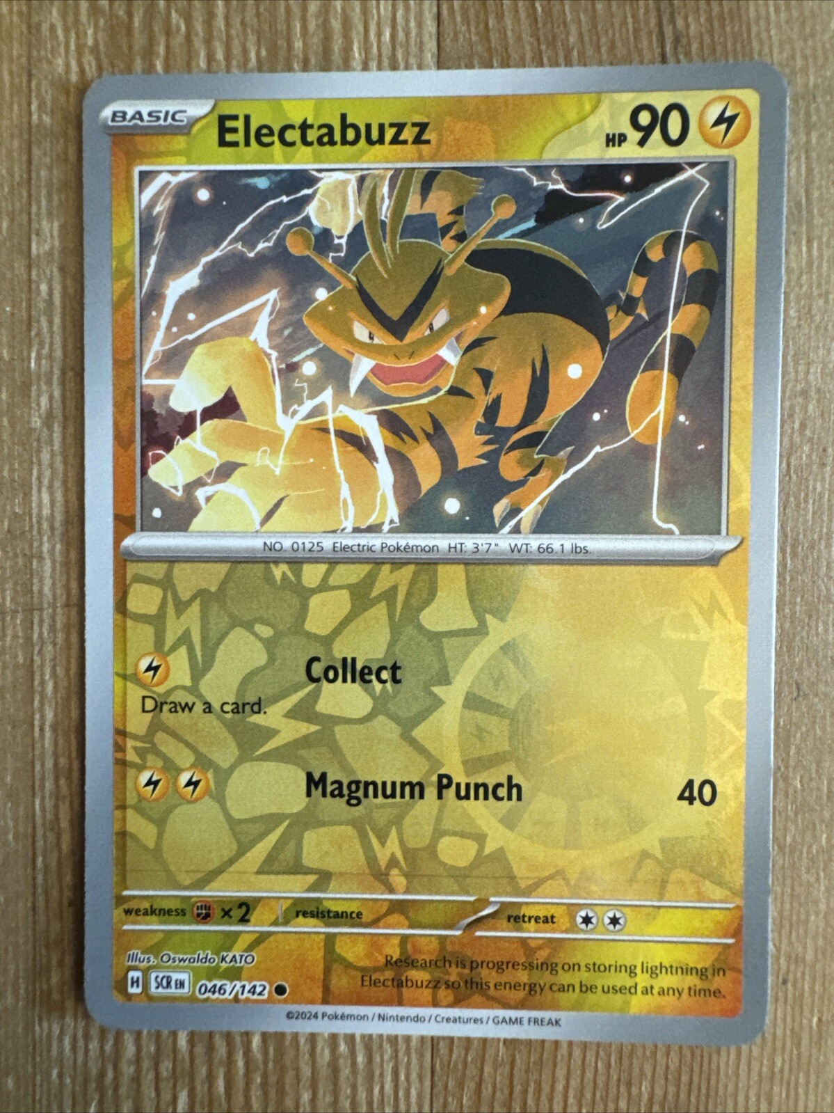 Electabuzz 046/142 Stellar Crown Reverse Holo Pokemon Card NM