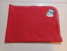 Parents Choice Fleece Baby Blanket Red Snowman Christmas Winter