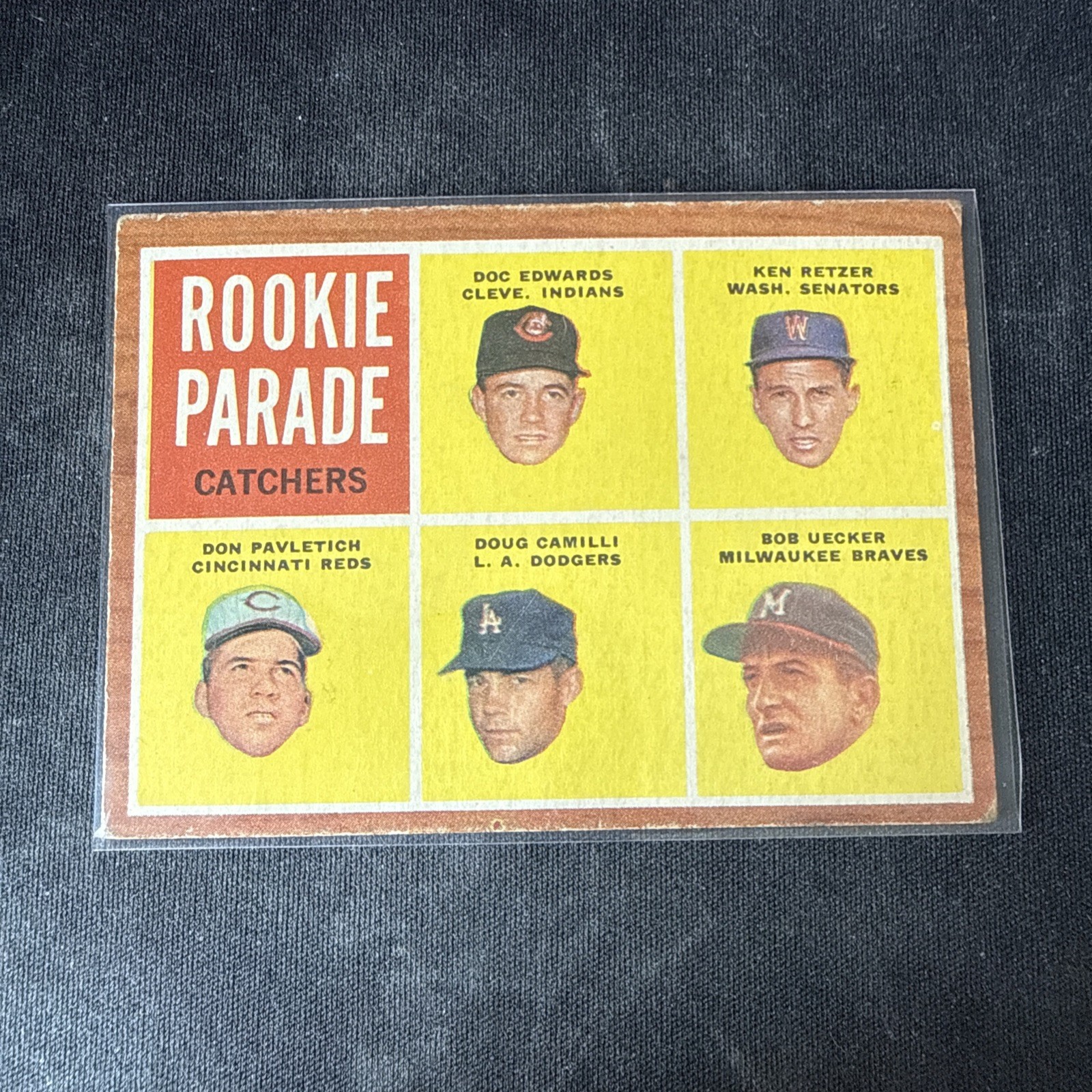 1962 Topps - Rookie Parade Don Pavletich, Doc Edwards, Doug Camilli #594 (RC)
