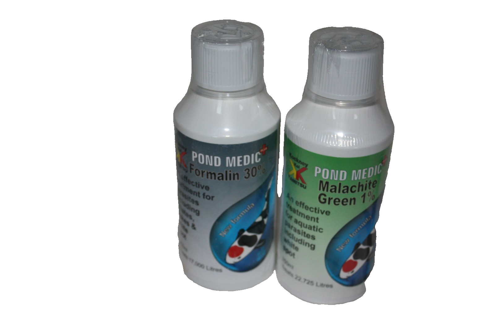 Malachite and formalin kockney koi twin pack pond medic koi pond filter fish